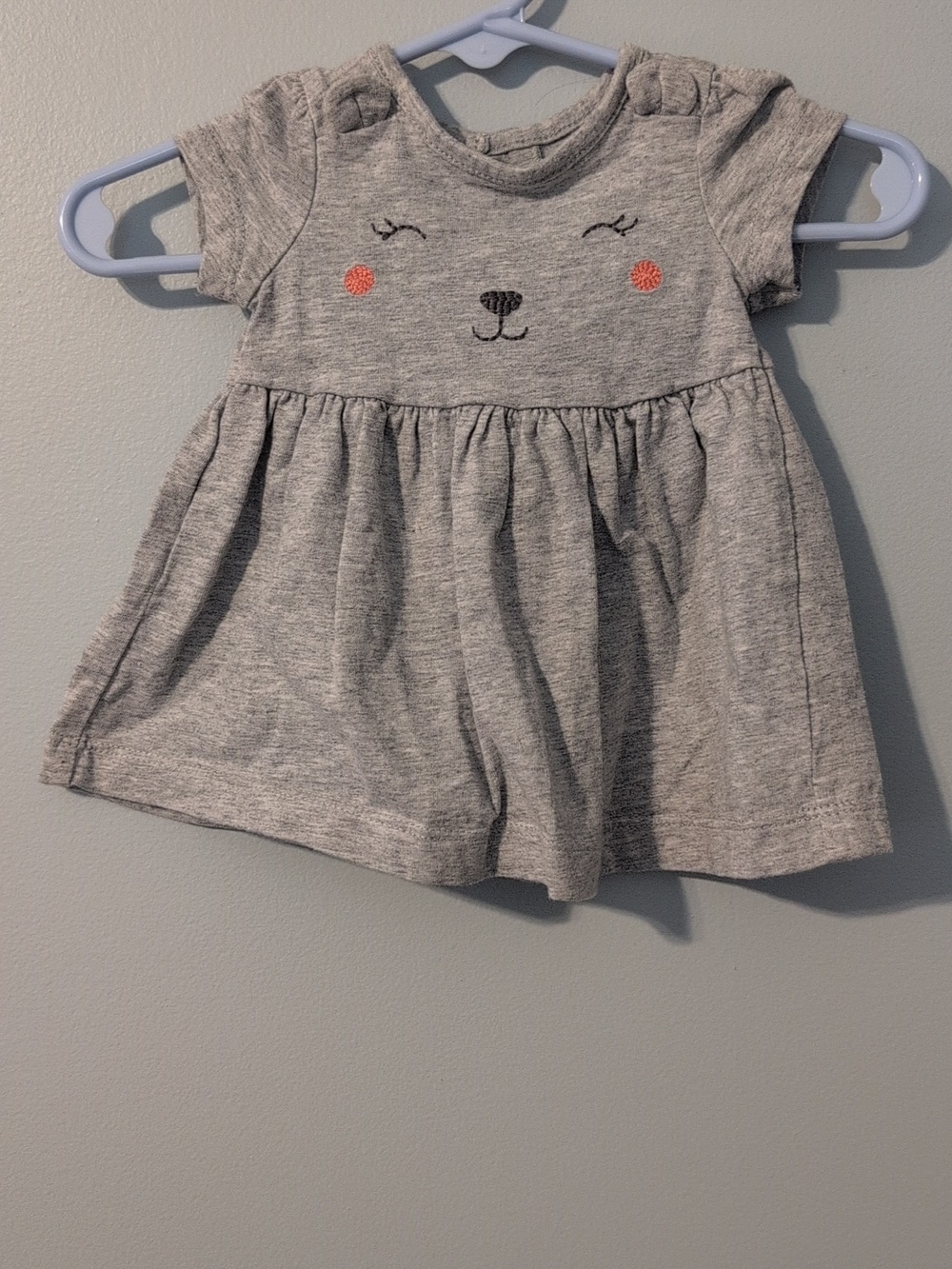 Carter's Newborn Dress Set in Gray
